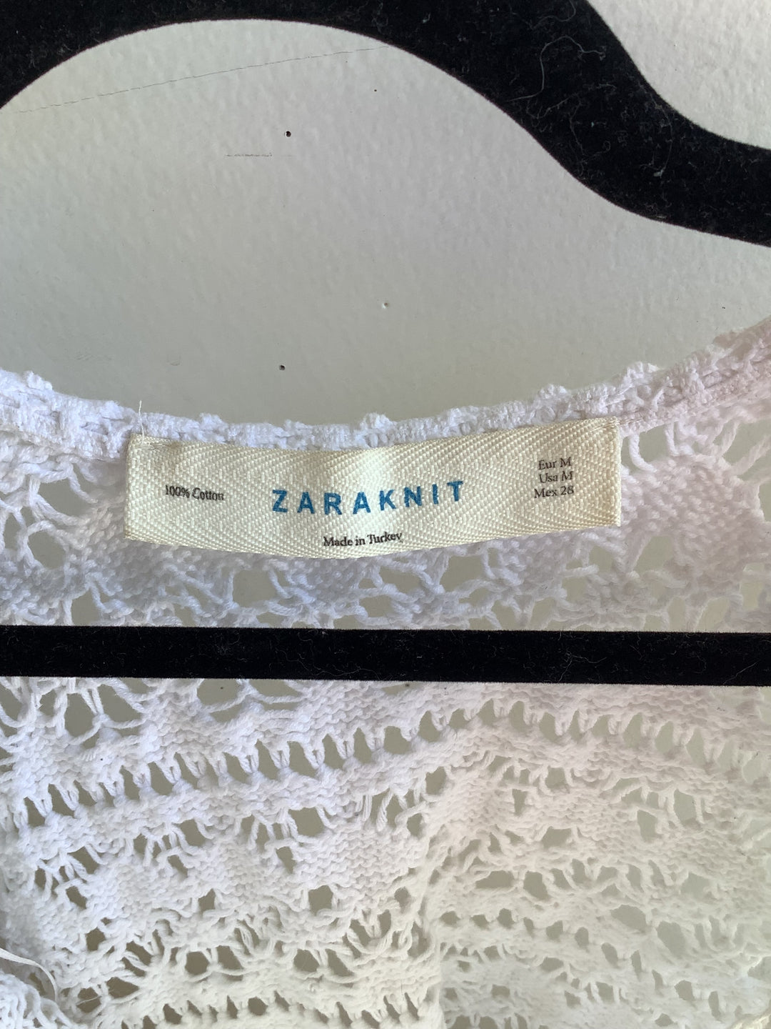 Zara Knit Coastal Crochet Top