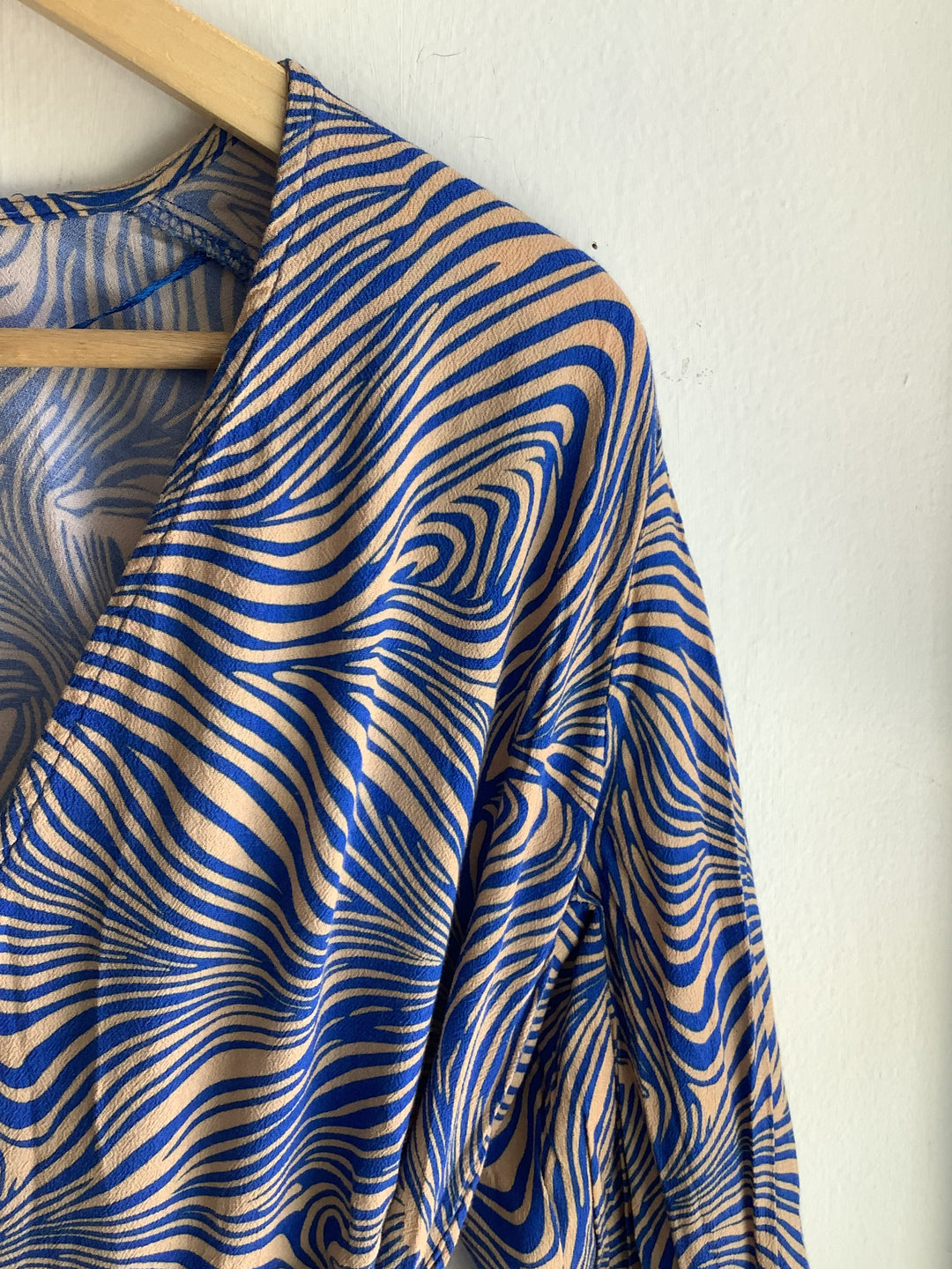 Blue Mirage Wrap Mini Dress