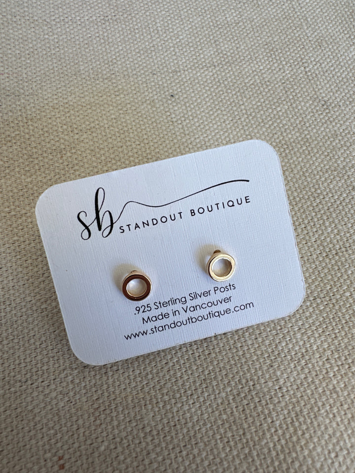 Standout Boutique Round Gold Studs