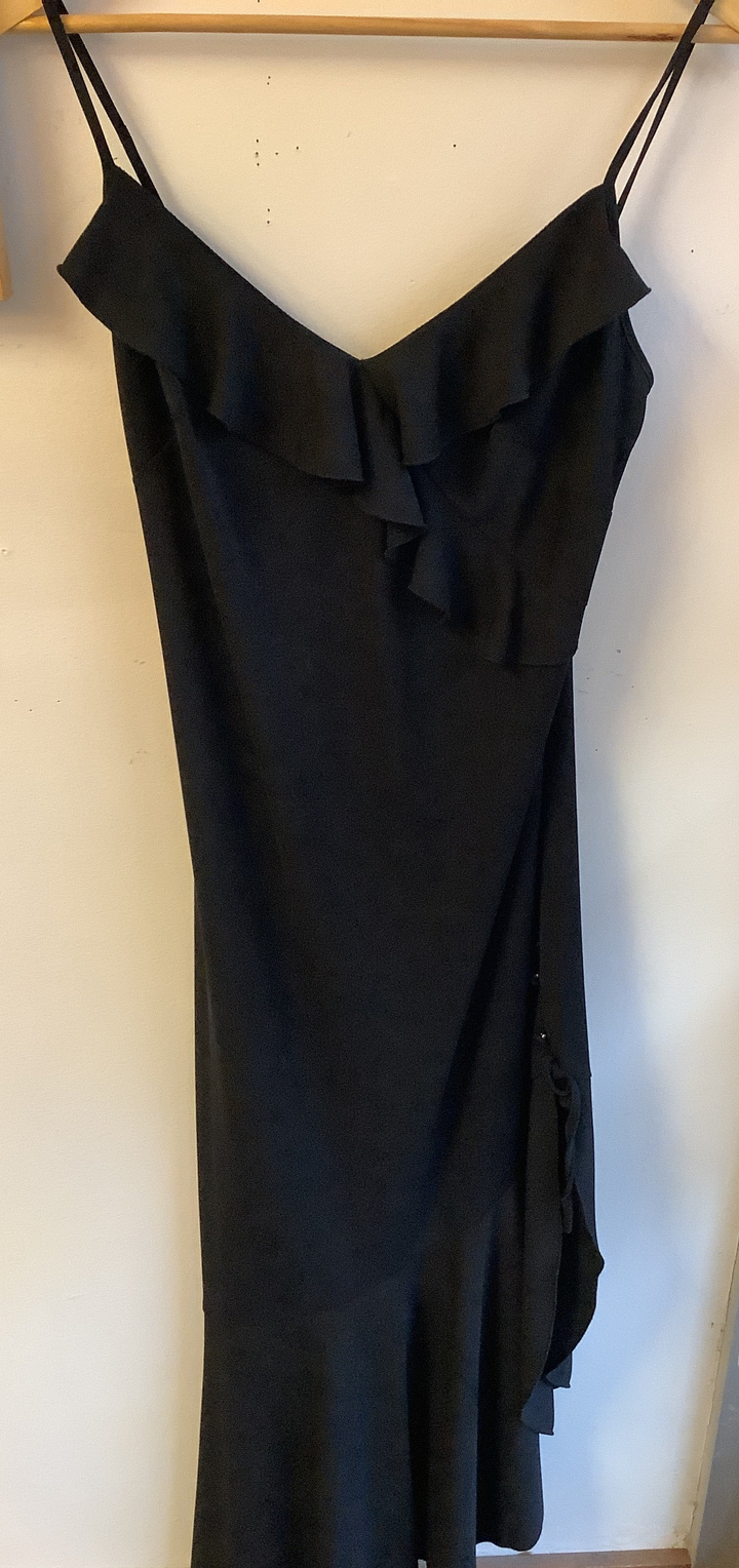 Vintage Midnight Ruffle Dress