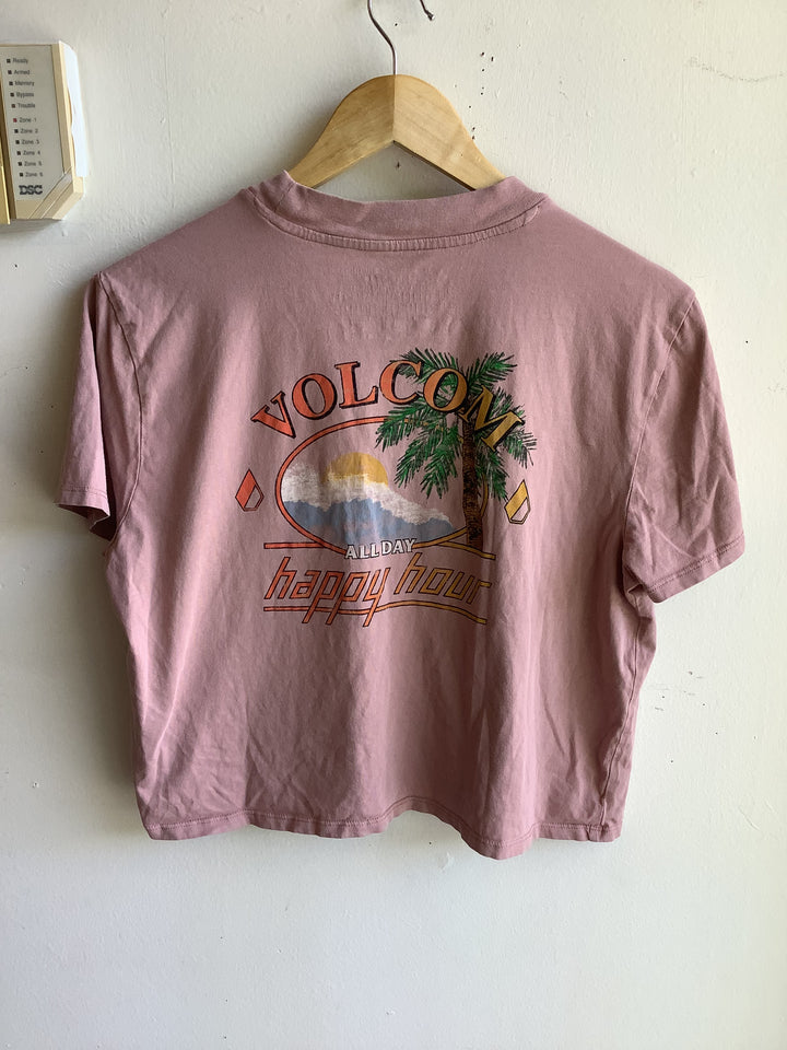 Volcom Sunset Hour Organic Cotton Crop Tee