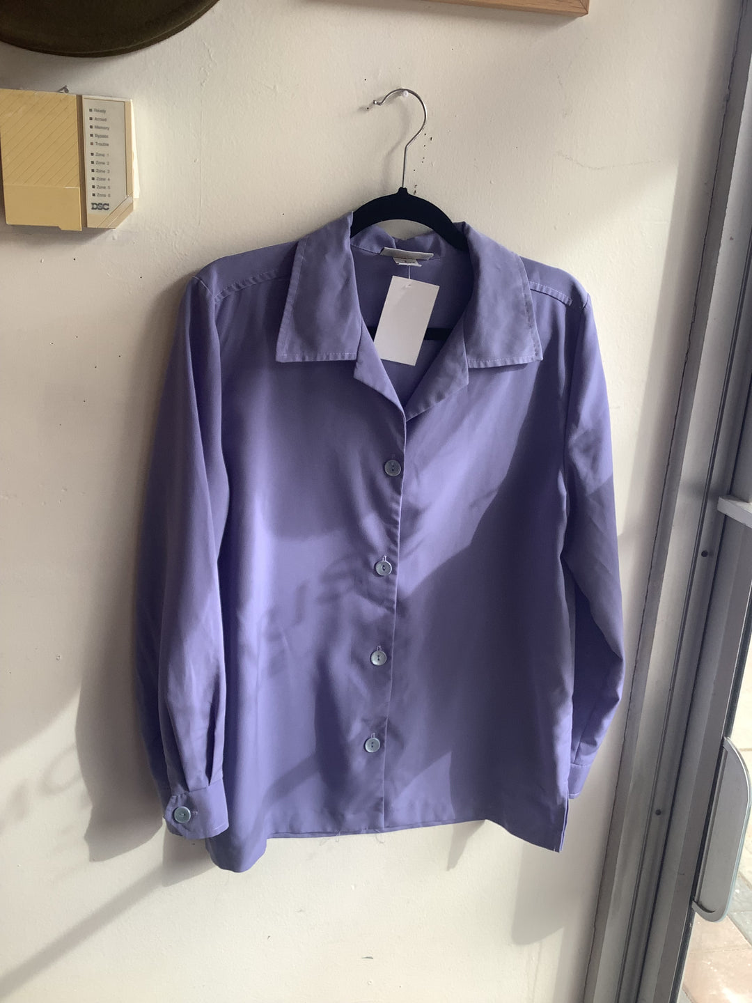 Vintage Gloria Vanderbilt Lavender Button-Up