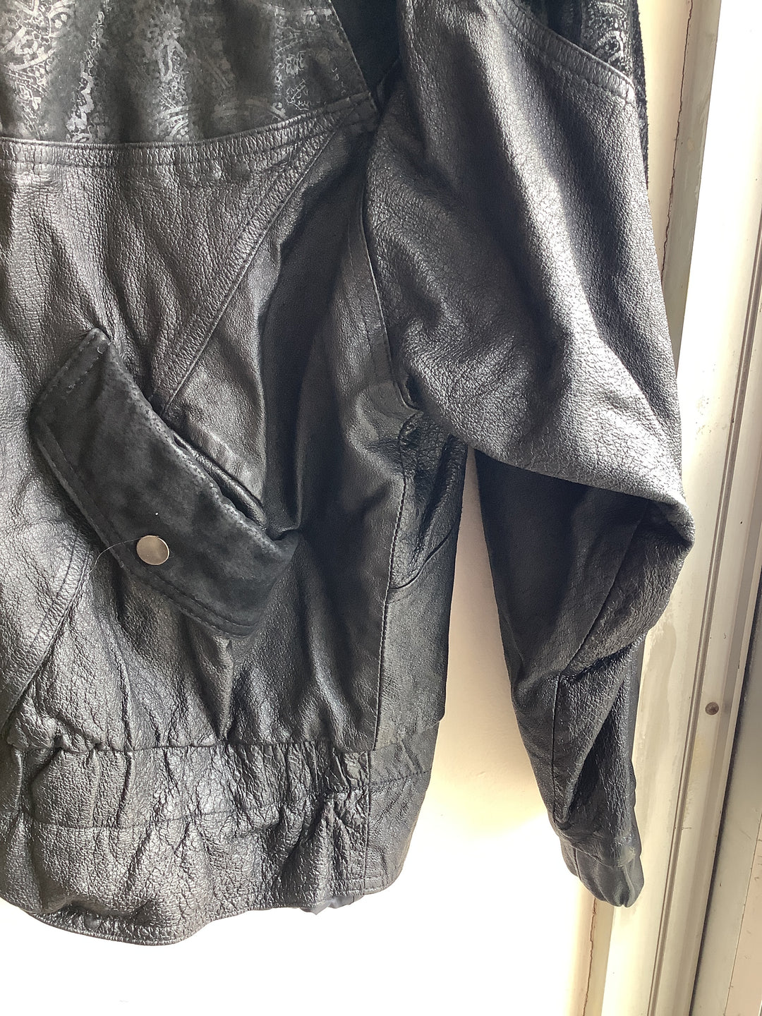 Vintage Rebel Patchwork Leather Jacket