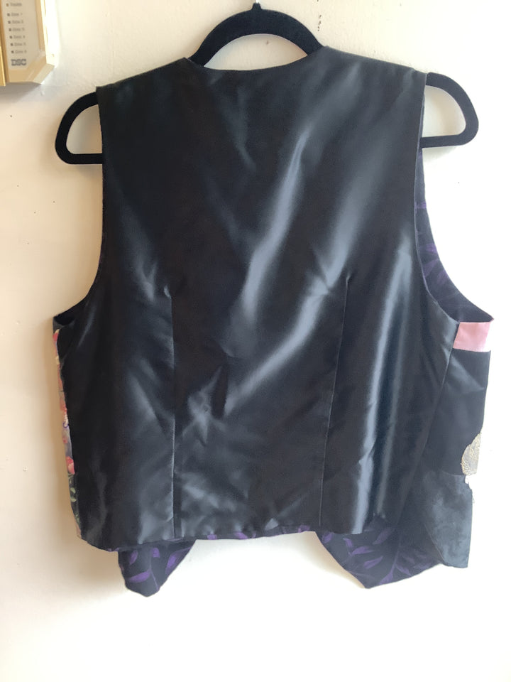 Peacock Patchwork Vest - Handmade