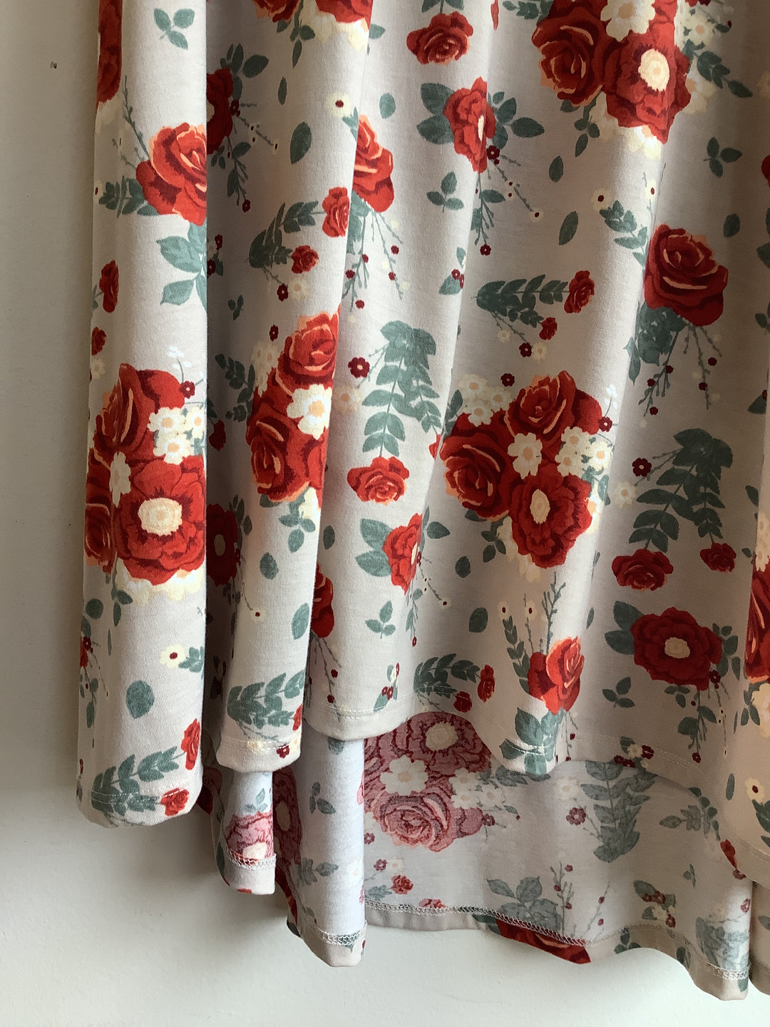 90s Rose Garden Hi-Low Dress