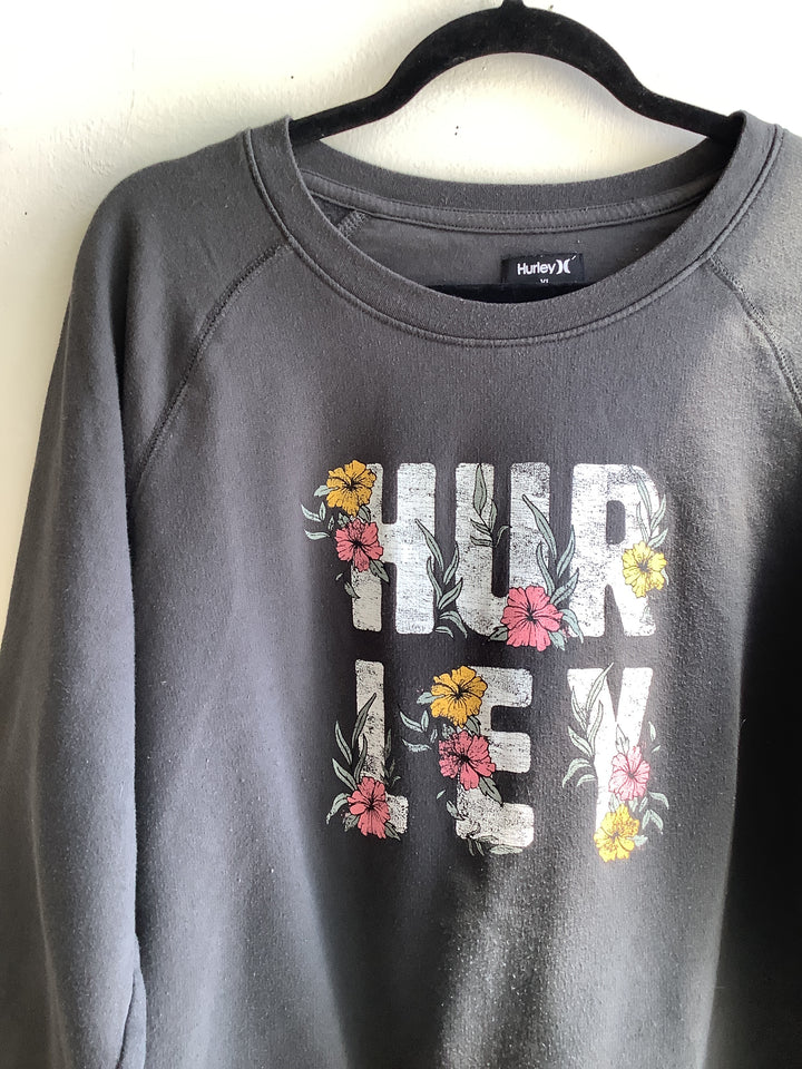 Hurley Floral Logo Crewneck