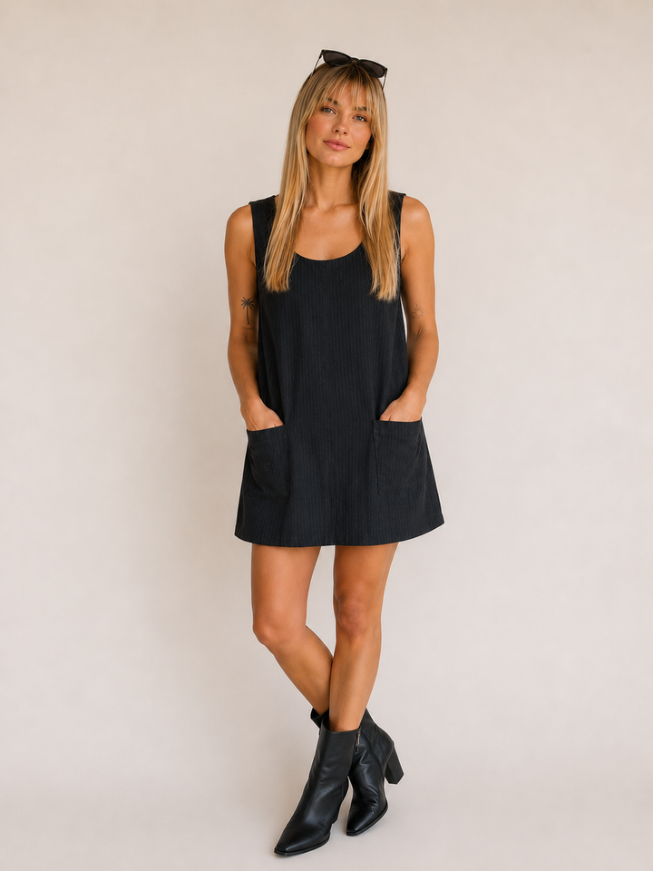 Midnight Hour Pocket Shift Dress