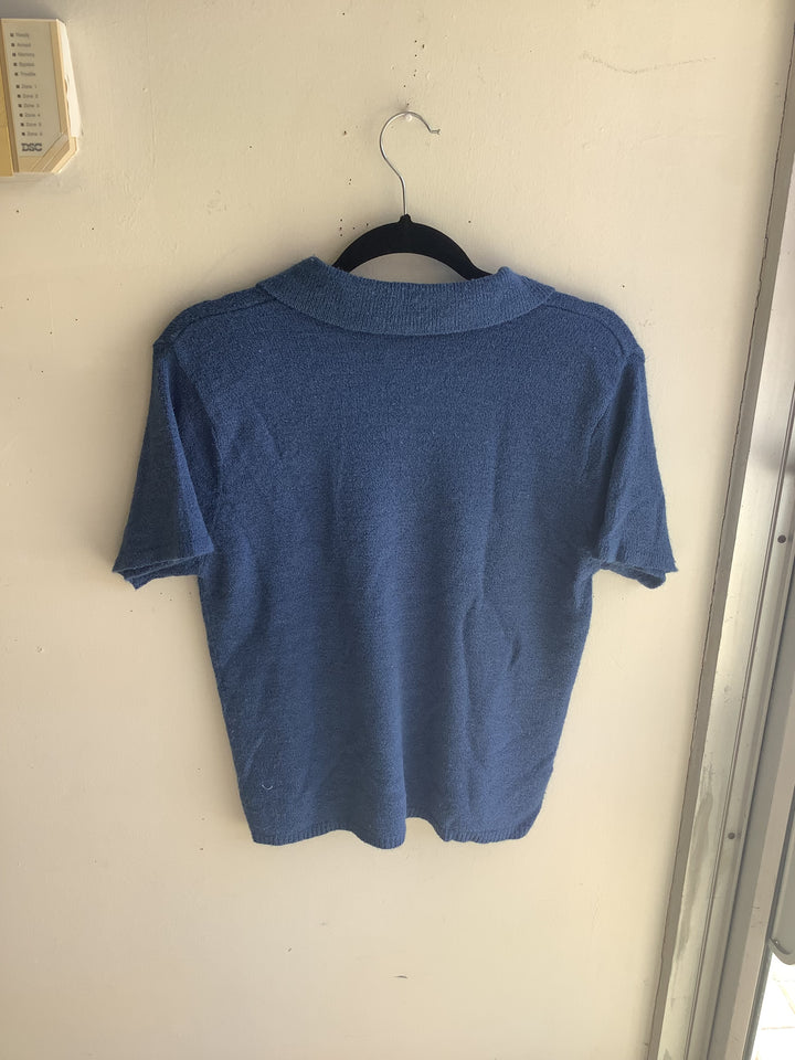 Vintage Soft Knit Polo Sweater