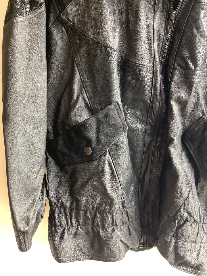 Vintage Rebel Patchwork Leather Jacket