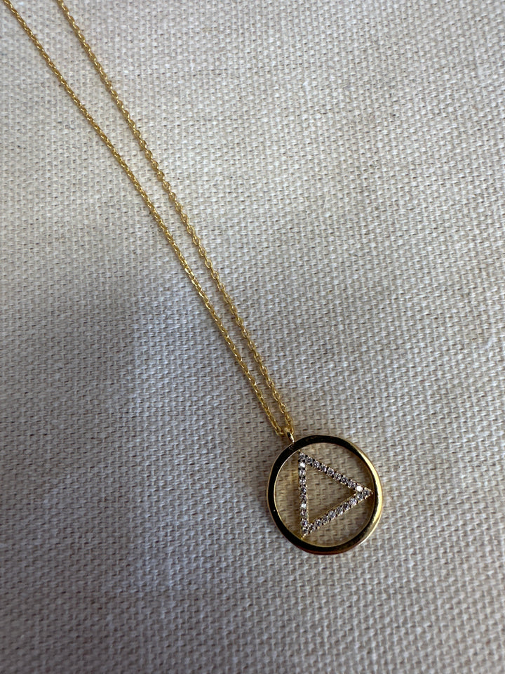 Standout Boutique Triangle Pendant Necklace