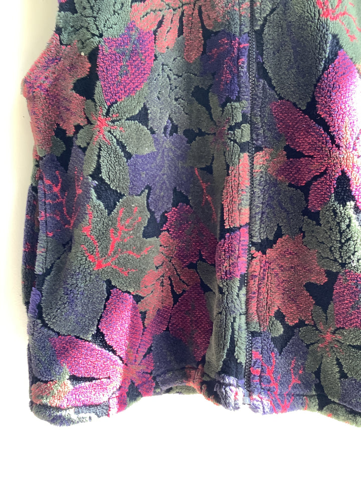 Kellysport Floral Fleece Vest- Made in Canada