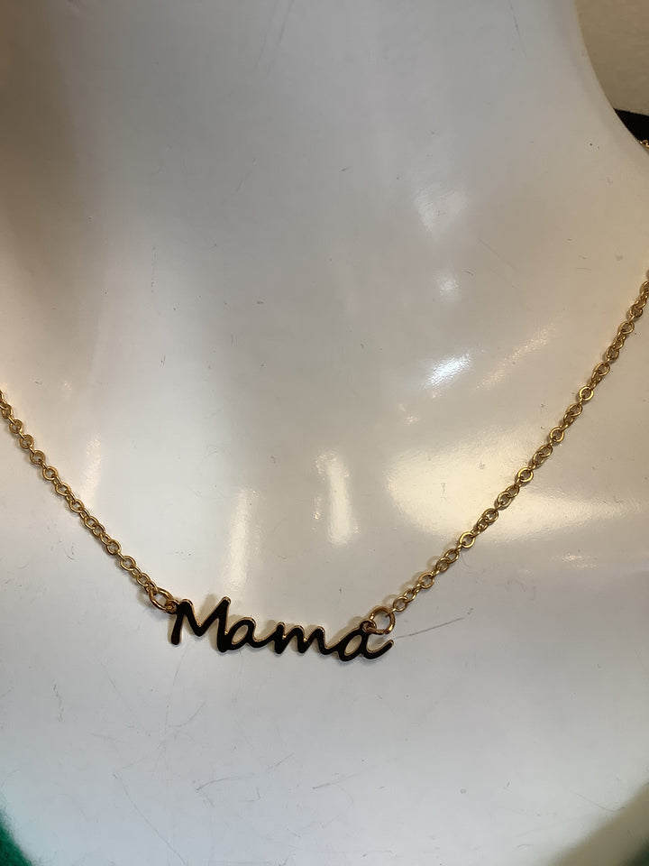 Mama gold Pendant Necklace - Standout Boutique ( Vancouver, BC)