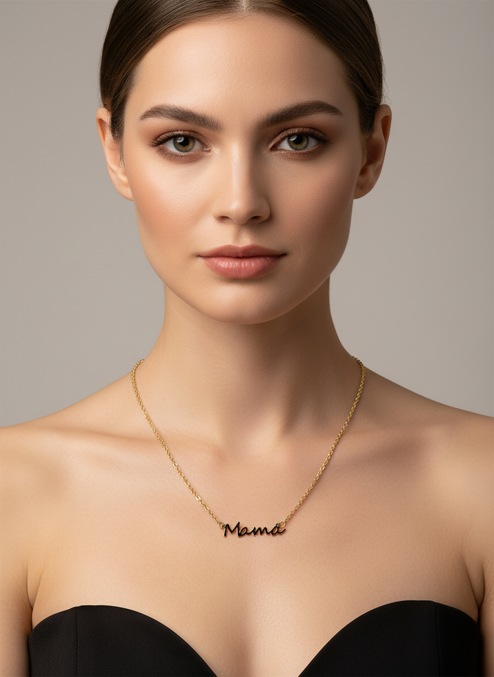 Mama gold Pendant Necklace - Standout Boutique ( Vancouver, BC)