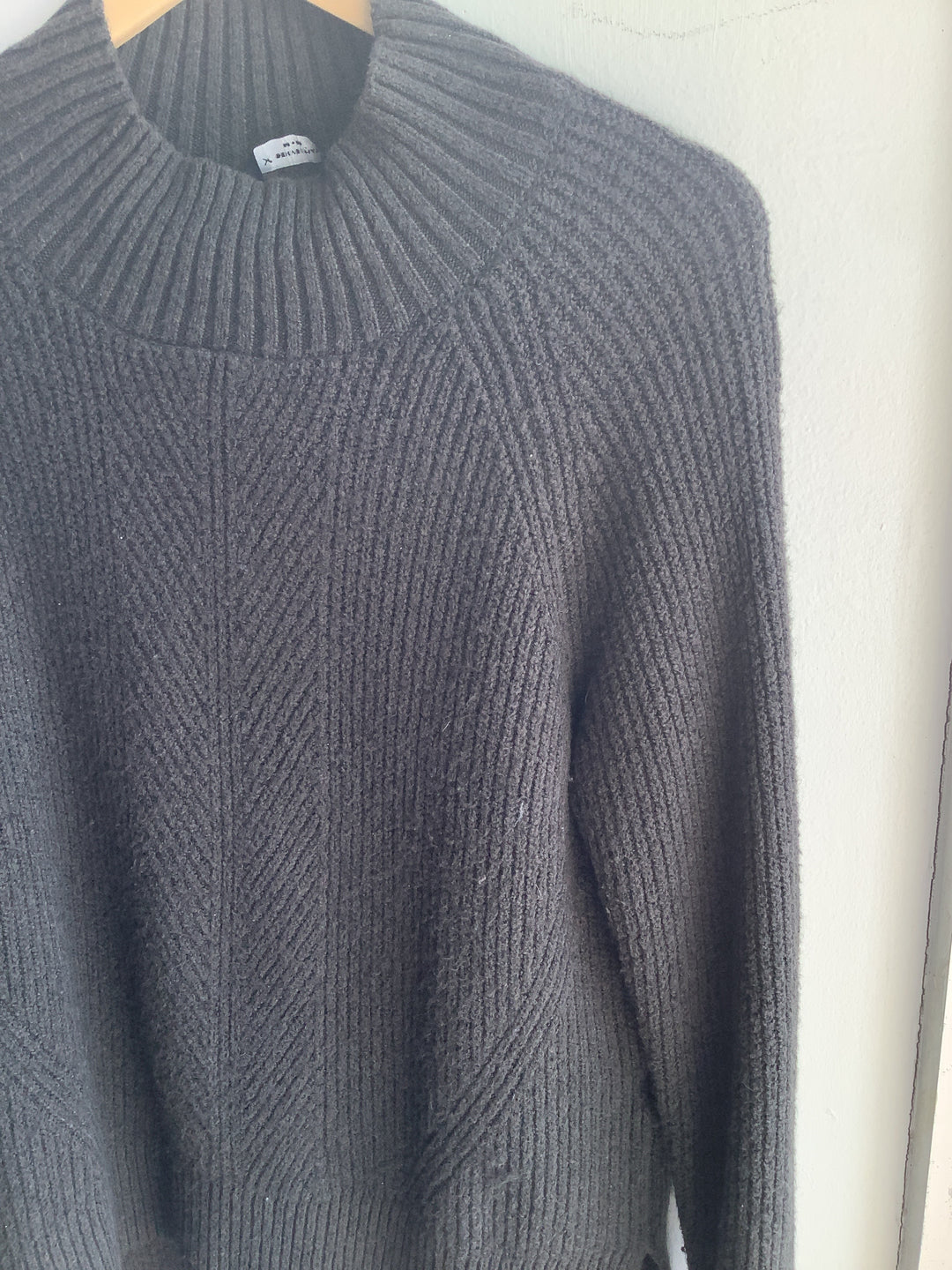 Denver Hayes Ribbed Mock Neck Sweater