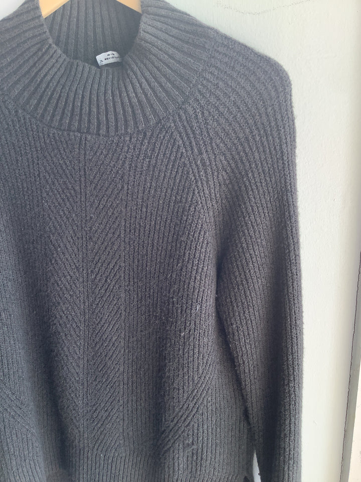 Denver Hayes Ribbed Mock Neck Sweater