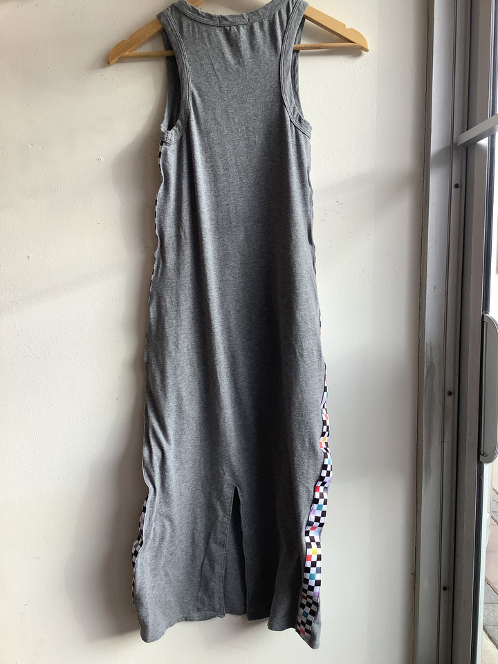 Van Checker Stripe Tank Dress