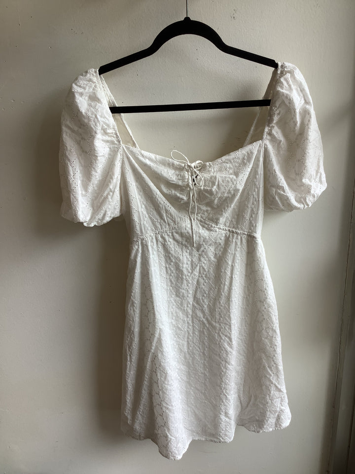 Steve Madden Eyelet Puff Sleeve Dress