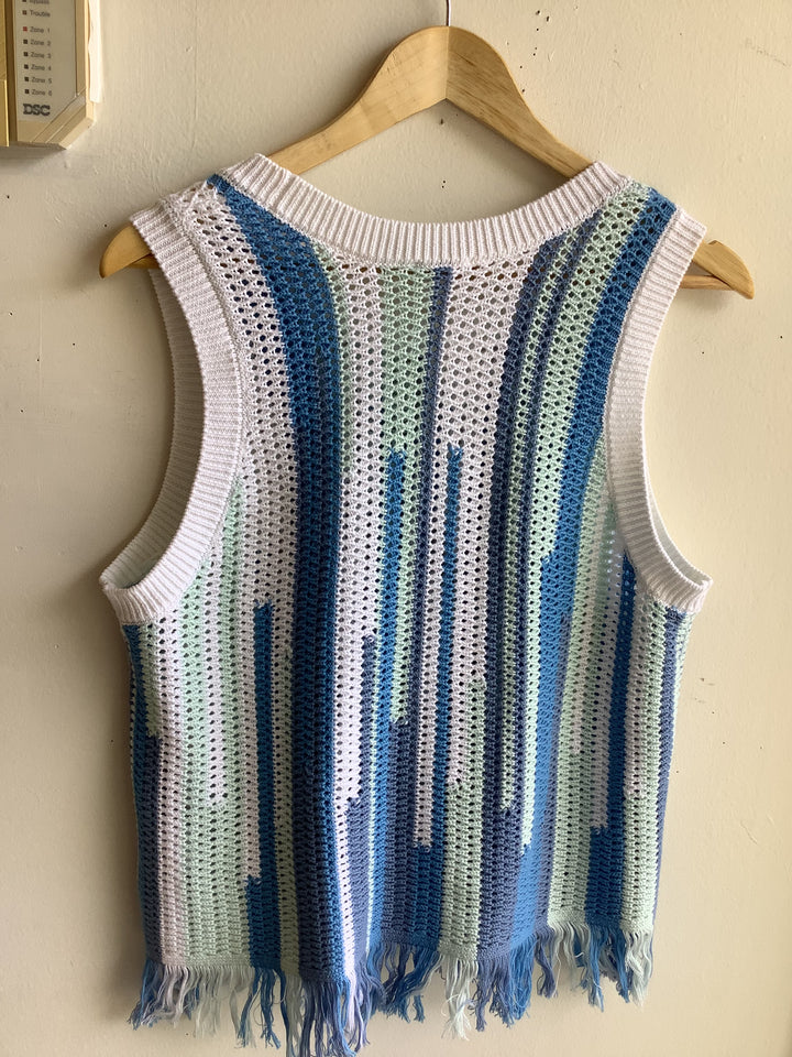 Seaside Fringe Crochet Tank