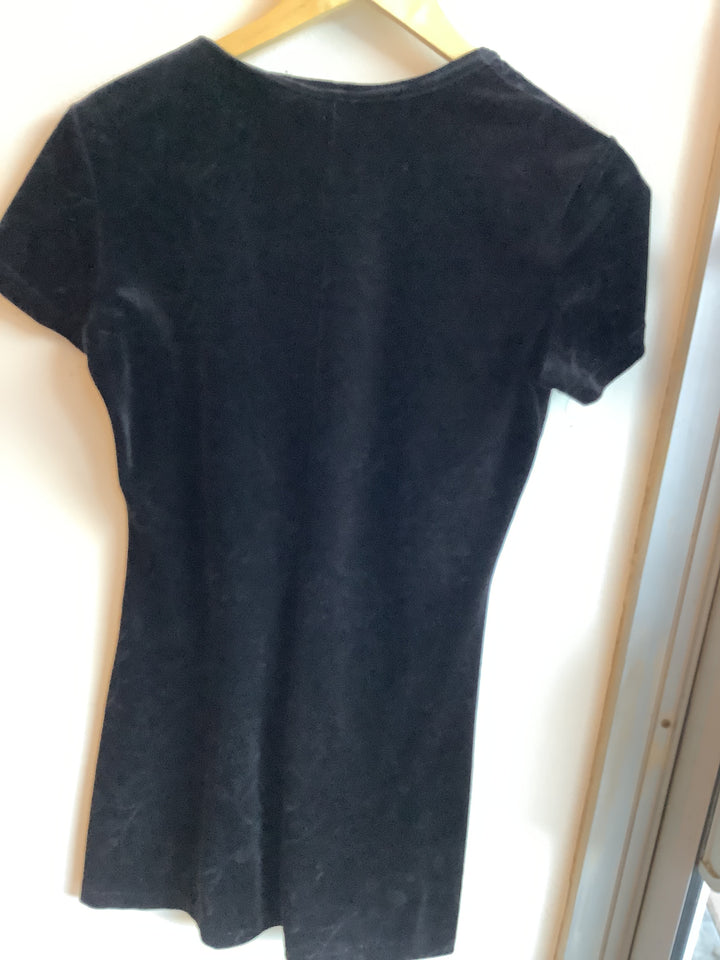 Vintage Black Velvet Dress