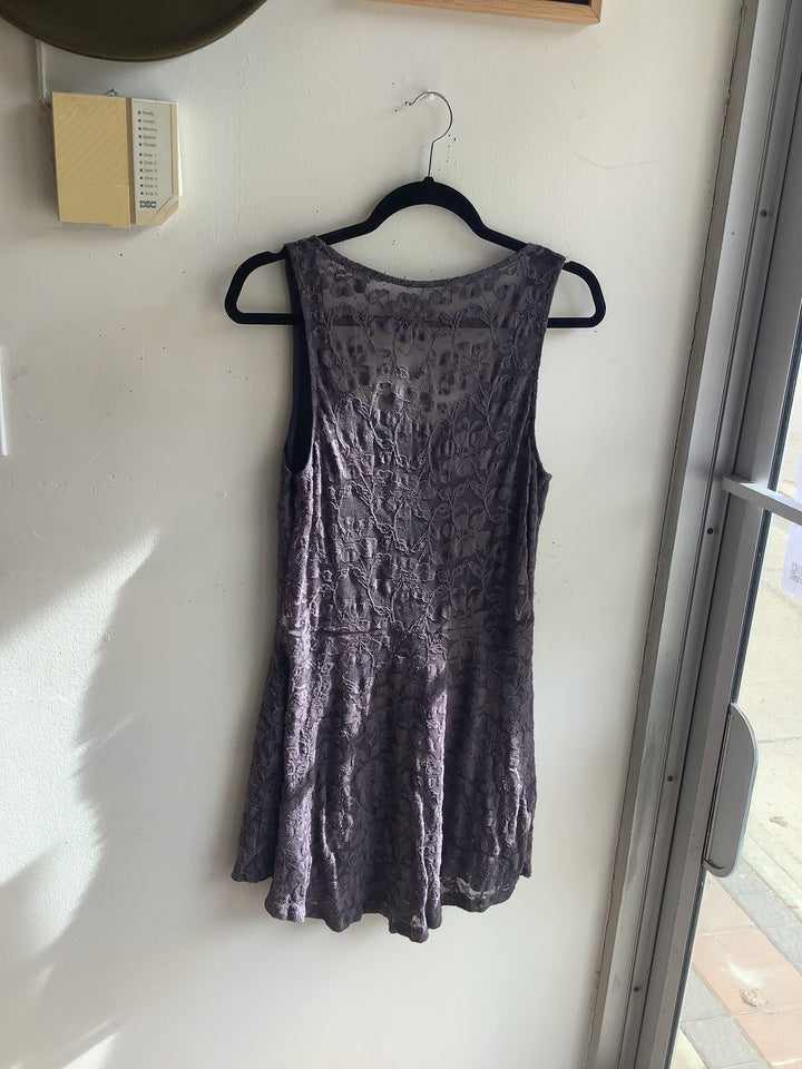 Lavender Lace Fit and Flare Dress