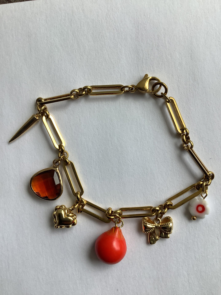 Wild Honey Pomegranate Treasure Charm Bracelet