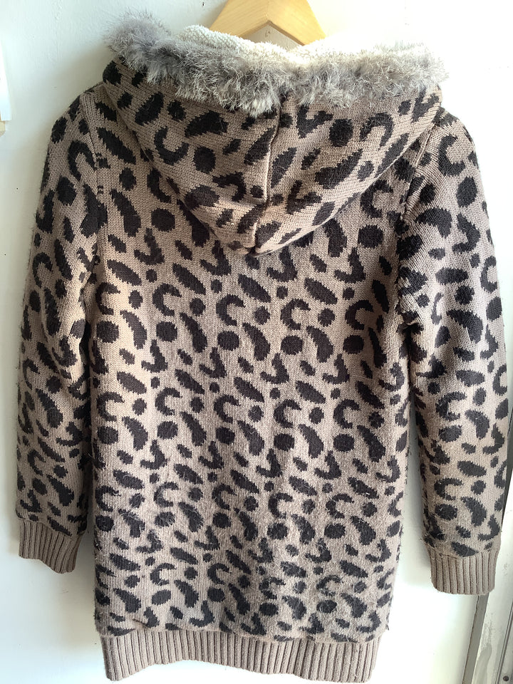 Bess Leopard Sherpa Lined Hoodie