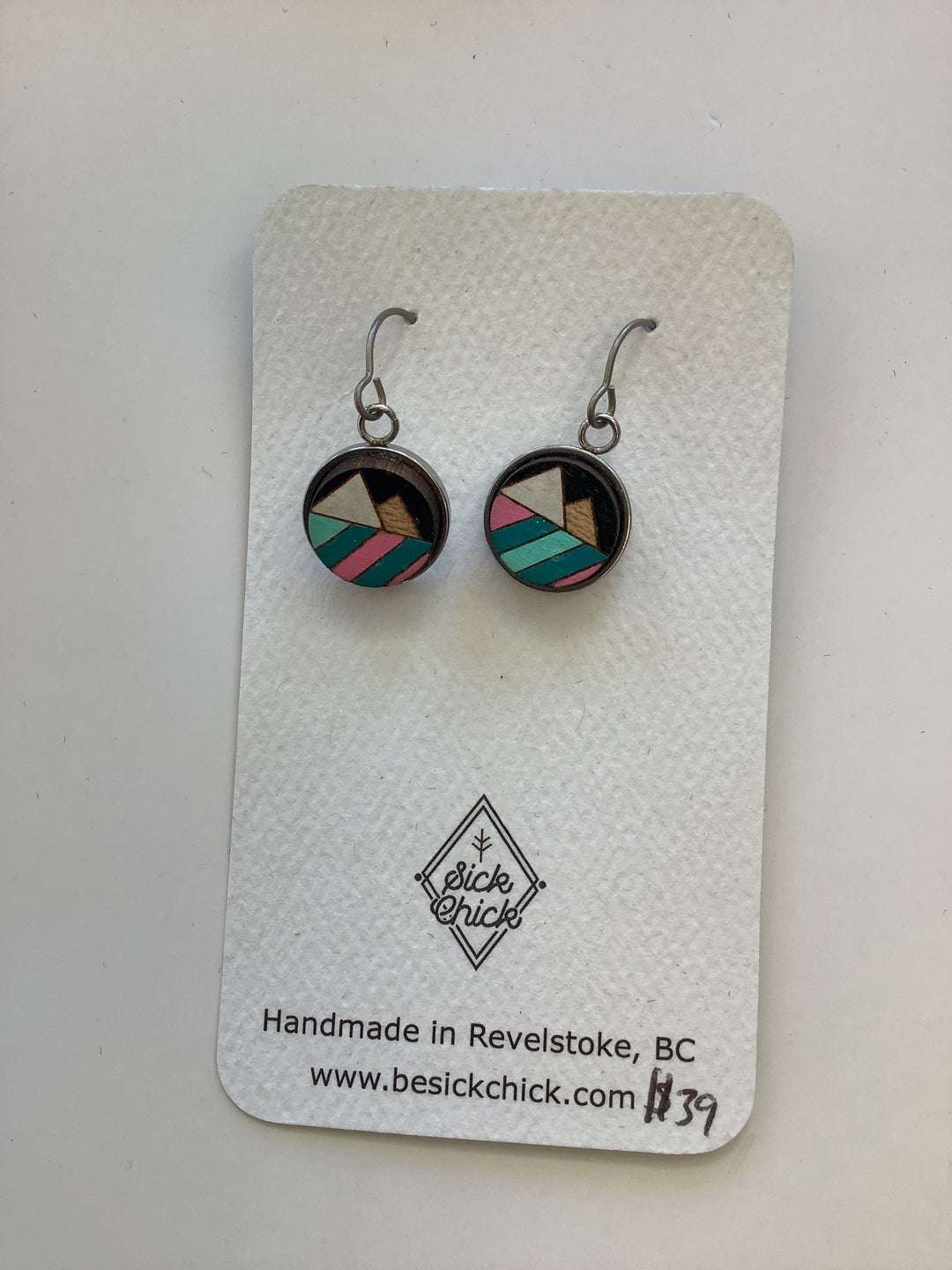 Two Mountains Dangle Earrings - Sick Chick ( Revelstoke, BC)