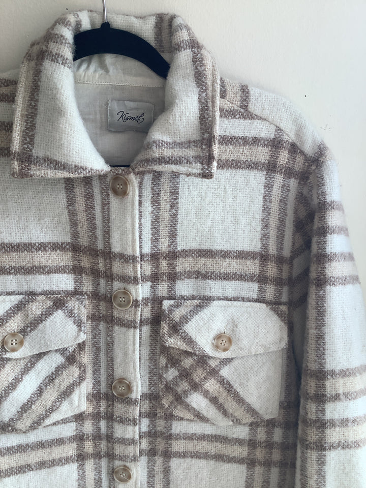 Kismet Plaid Wool Blend Jacket