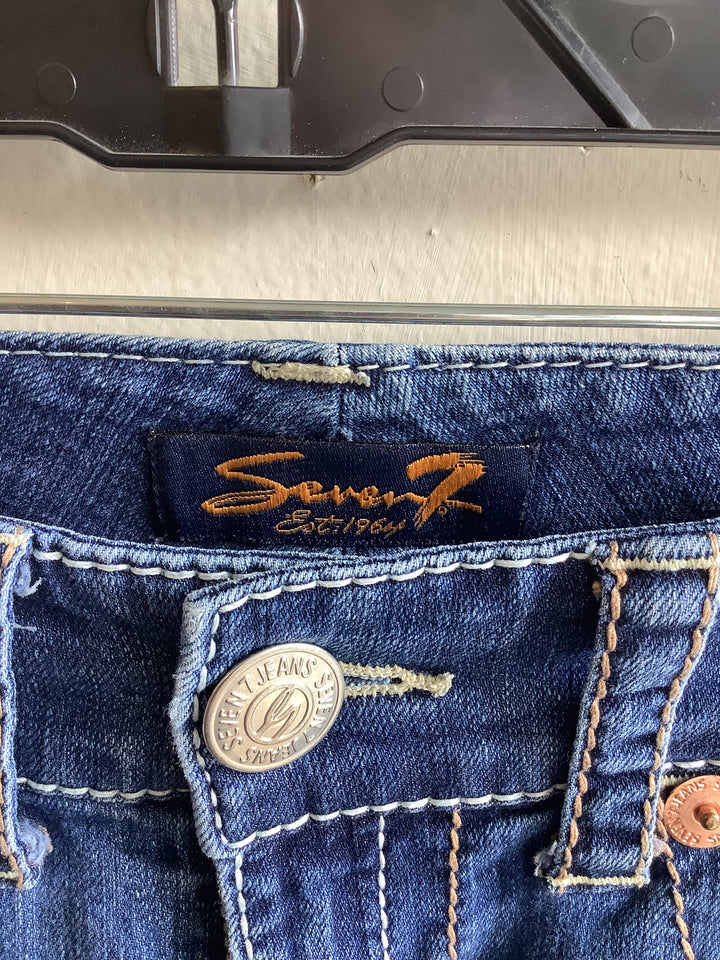 Seventy Seven Embroidered Pocket Denim Shorts