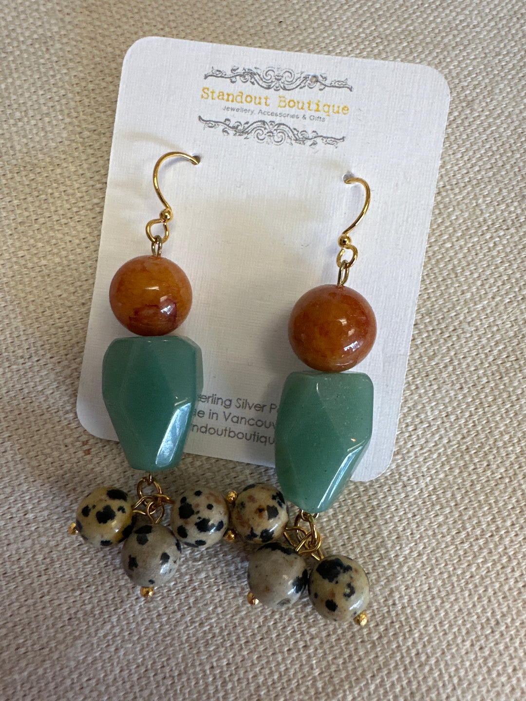 Standout Boutique Aventurine Dangle Earrings