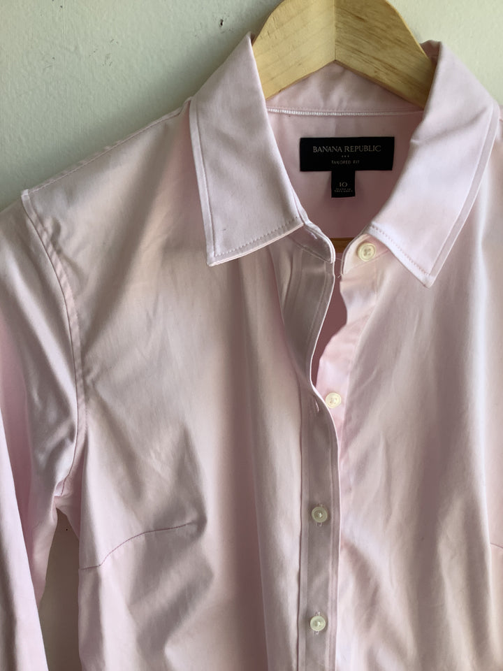 Banana Republic Pink Tailored Shirt