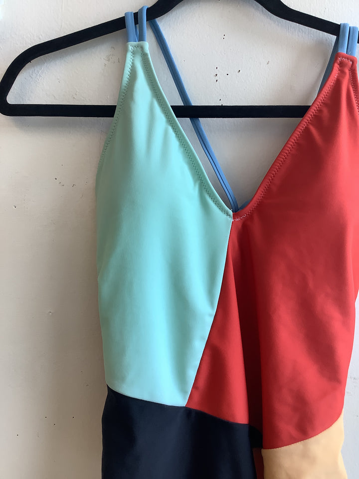 Retro ColourBlock One Piece
