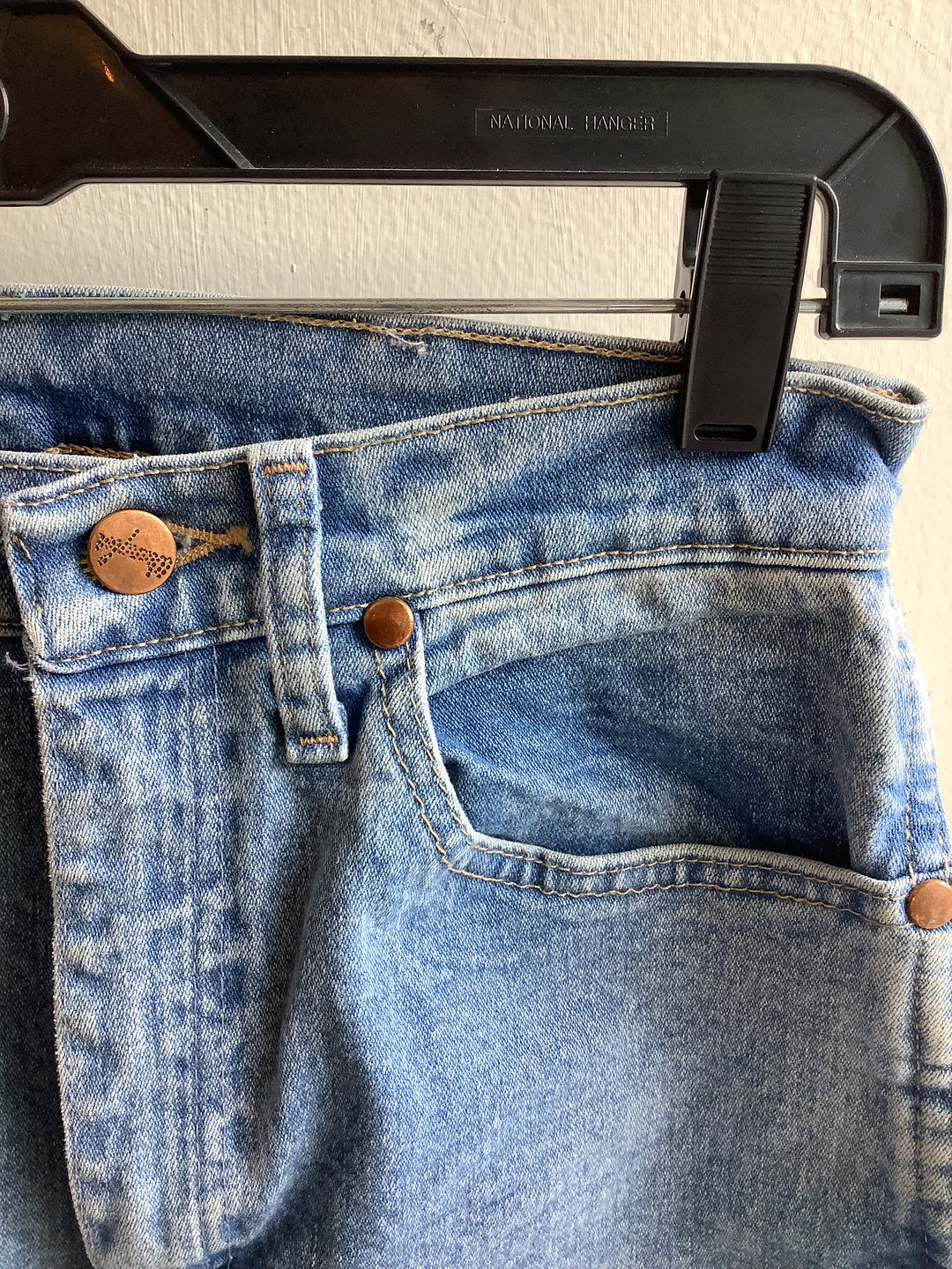 Wrangler Light Wash High Rise Mom Jeans