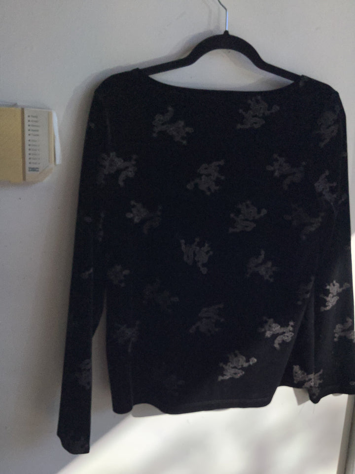Dangerfield Dragon Print Long Sleeve Top