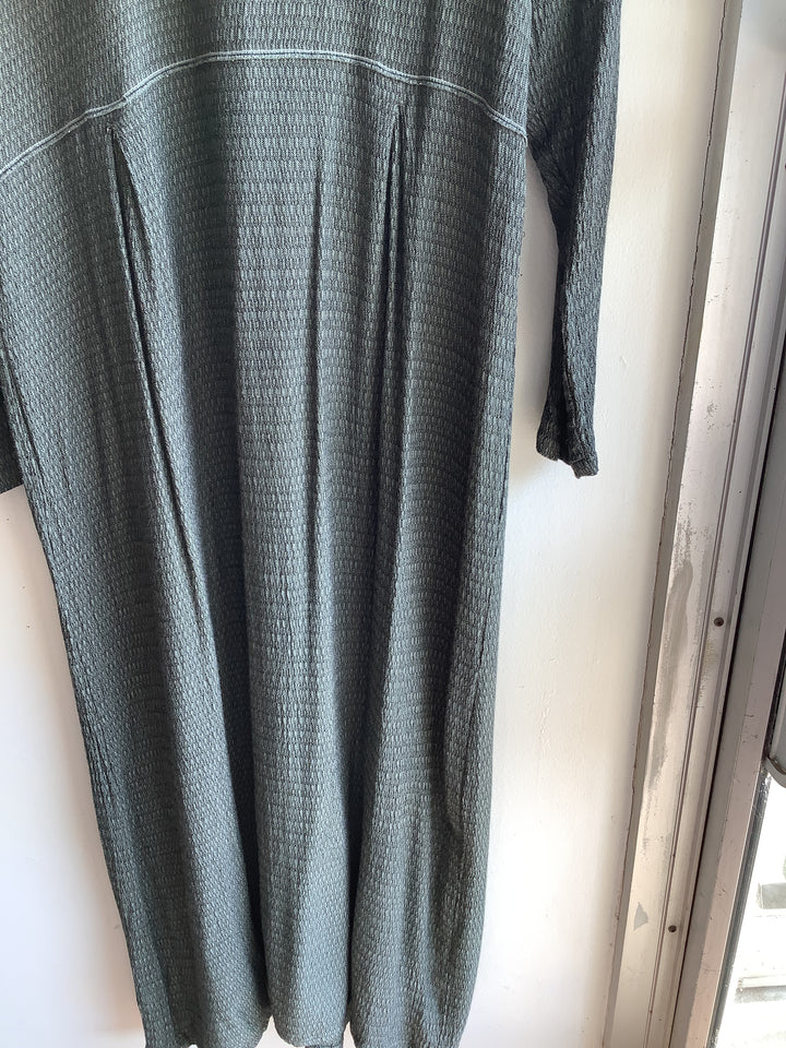 Alexandra Pierre Textured Rayon Midi Dress