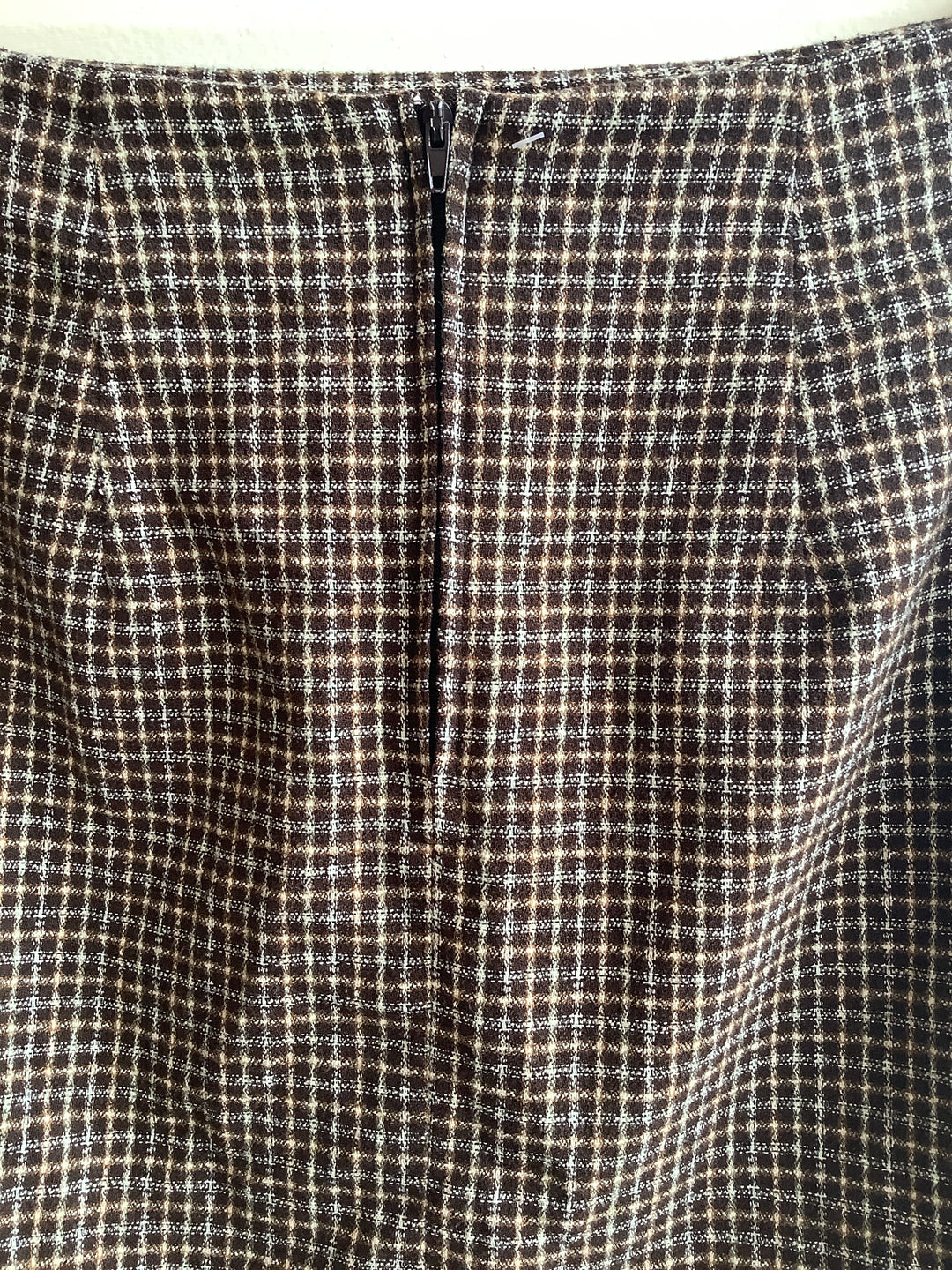 Vintage WL Sportswear Brown Wool Mini Skirt - Made in Canada