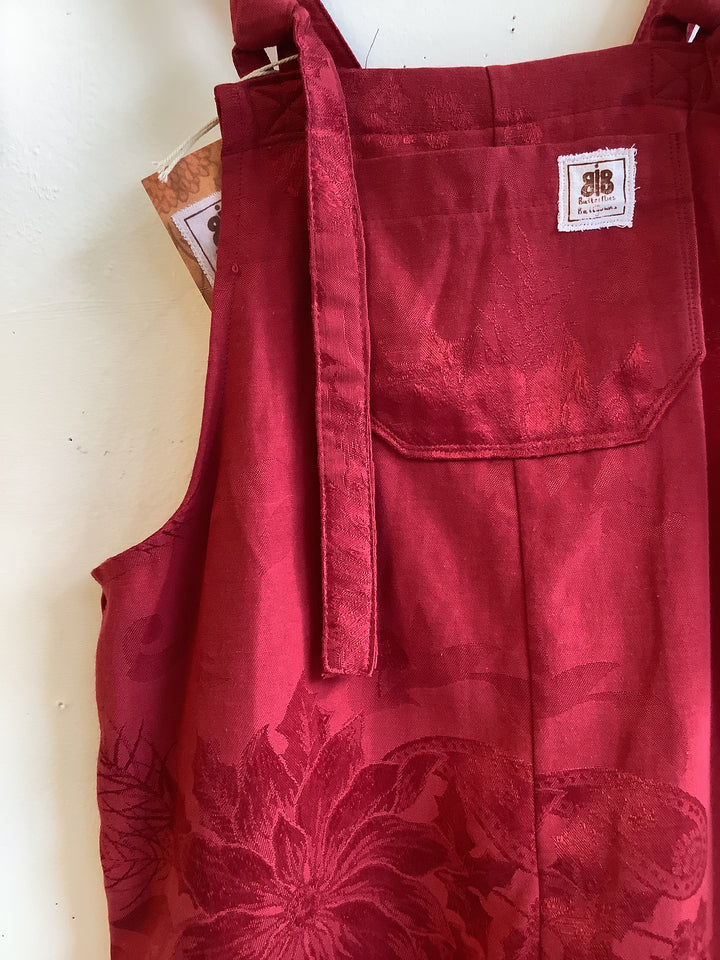 Butterflies in Ballgowns Ruby Floral Overalls