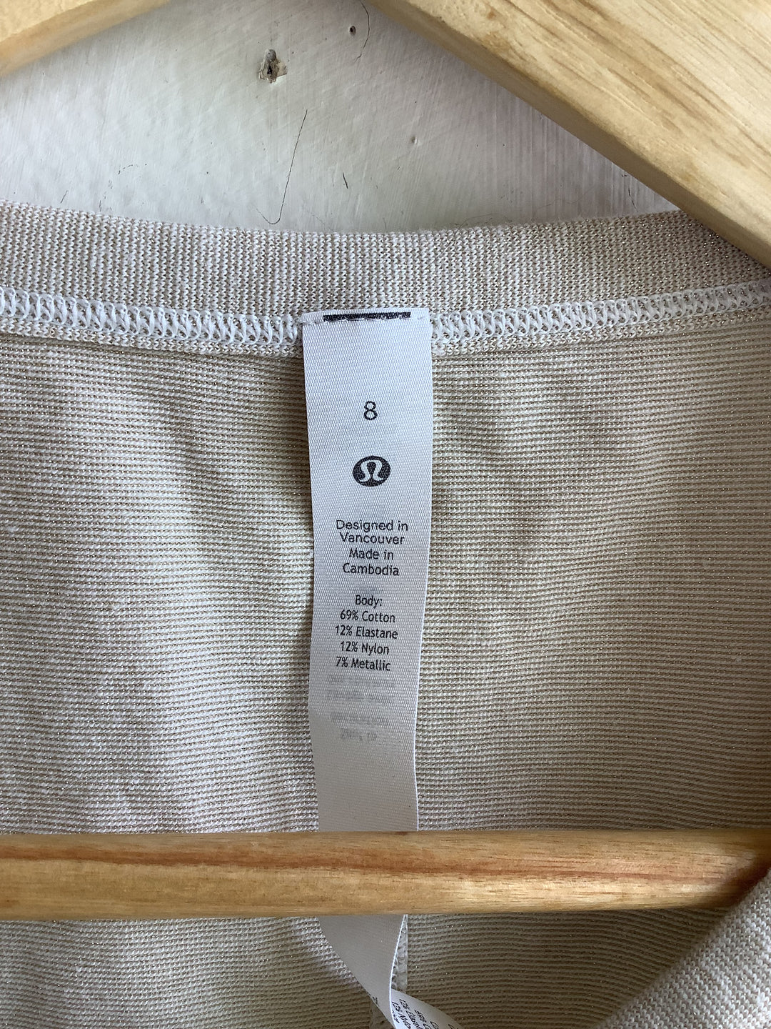 Lululemon Sandstone Twist Tee