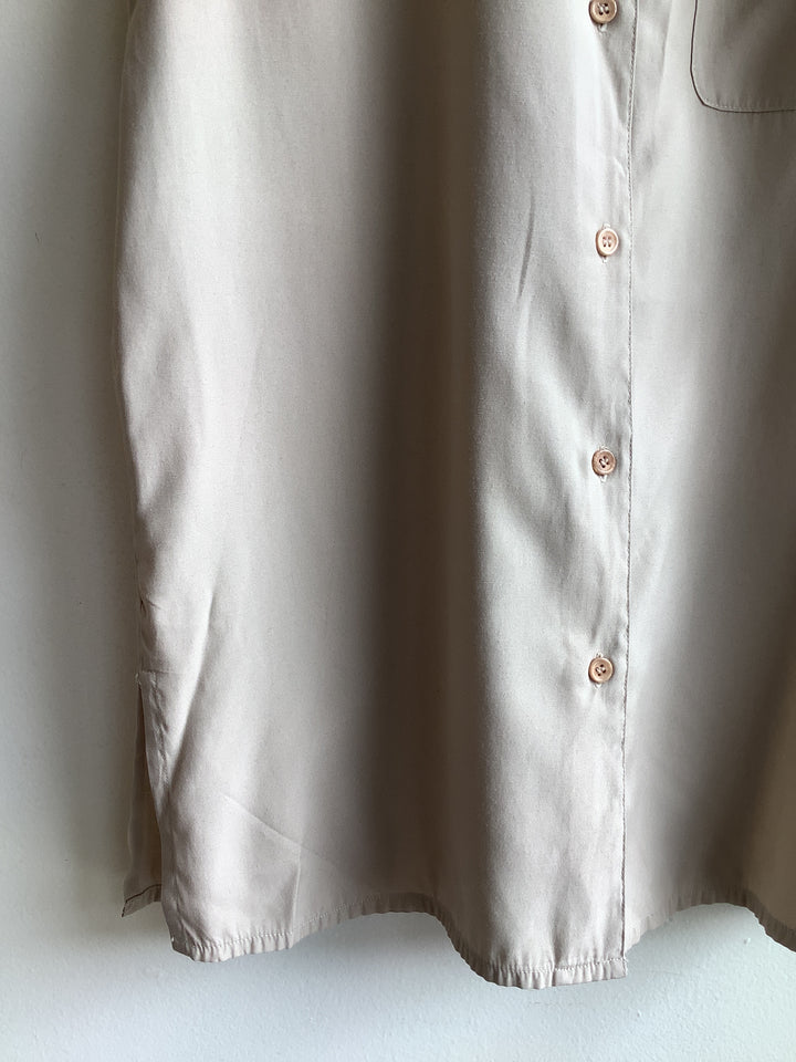 Vintage Sand Button-Up