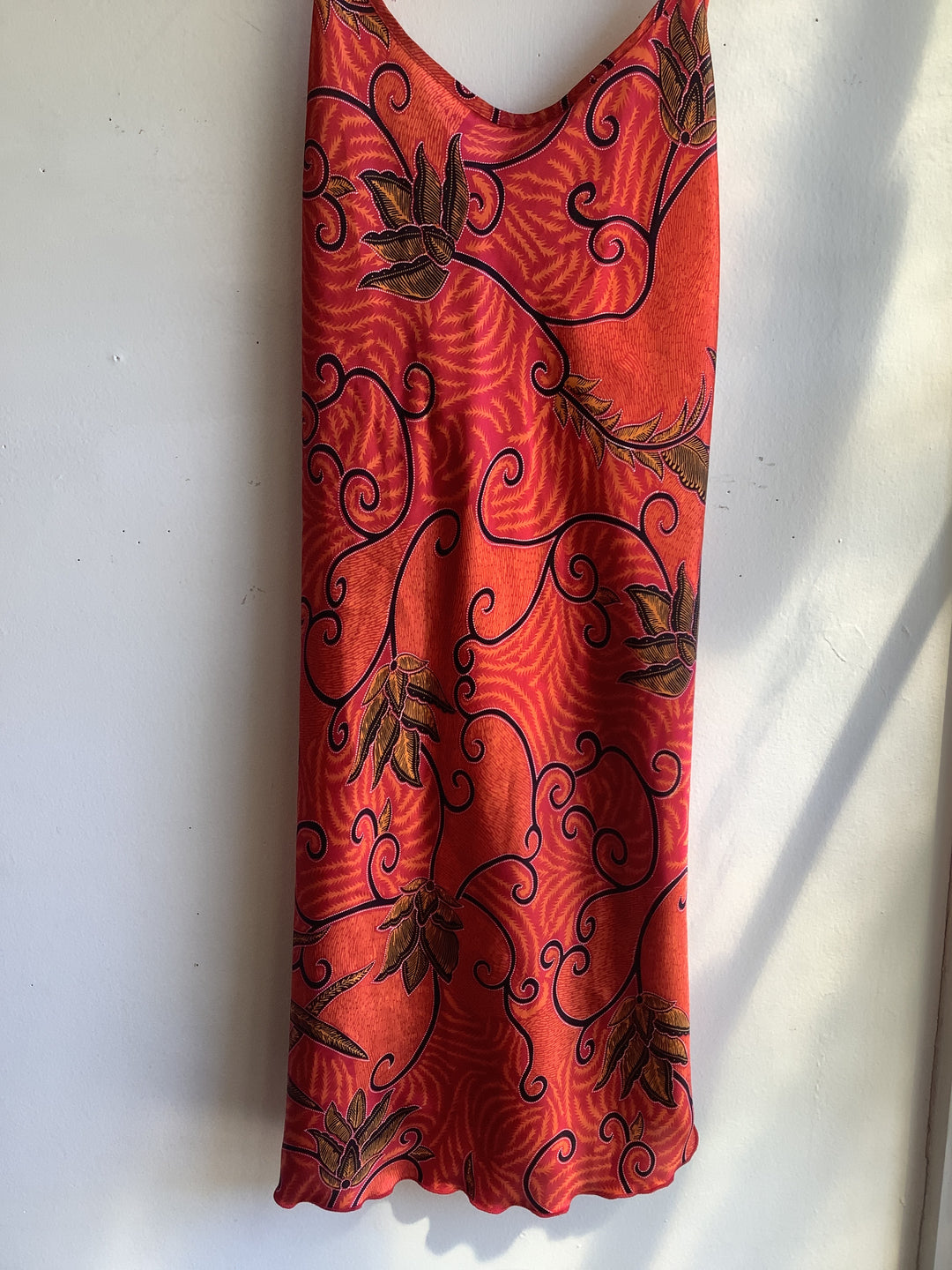 Vintage Sunset Floral Slip Dress