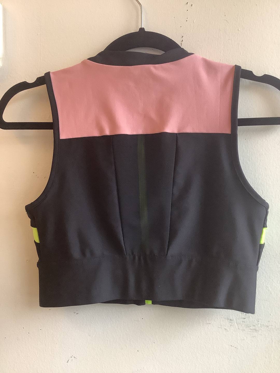 Neon Rush Zip Front Crop Top