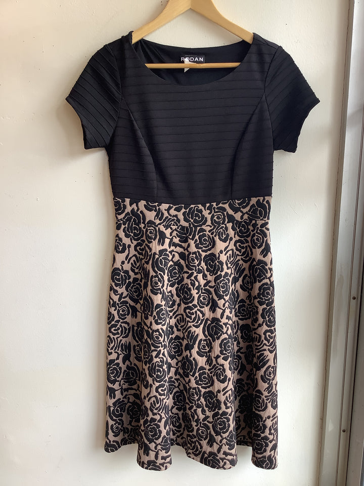 Black Rose Fit & Flare Dress