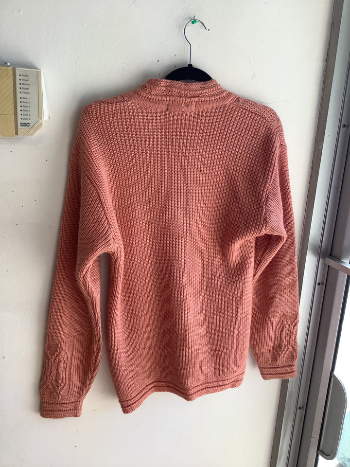Winterberry Dusty Rose Cable Knit Cardigan