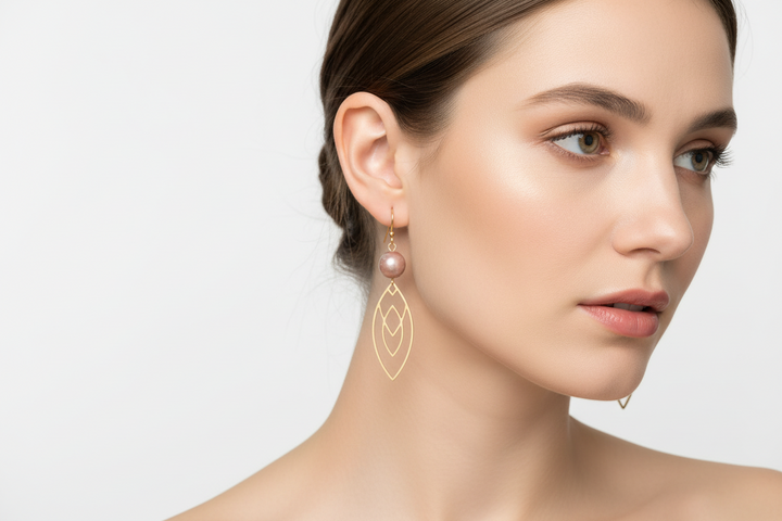 Standout Boutique Pink Jasper Earrings- Vancouver BC