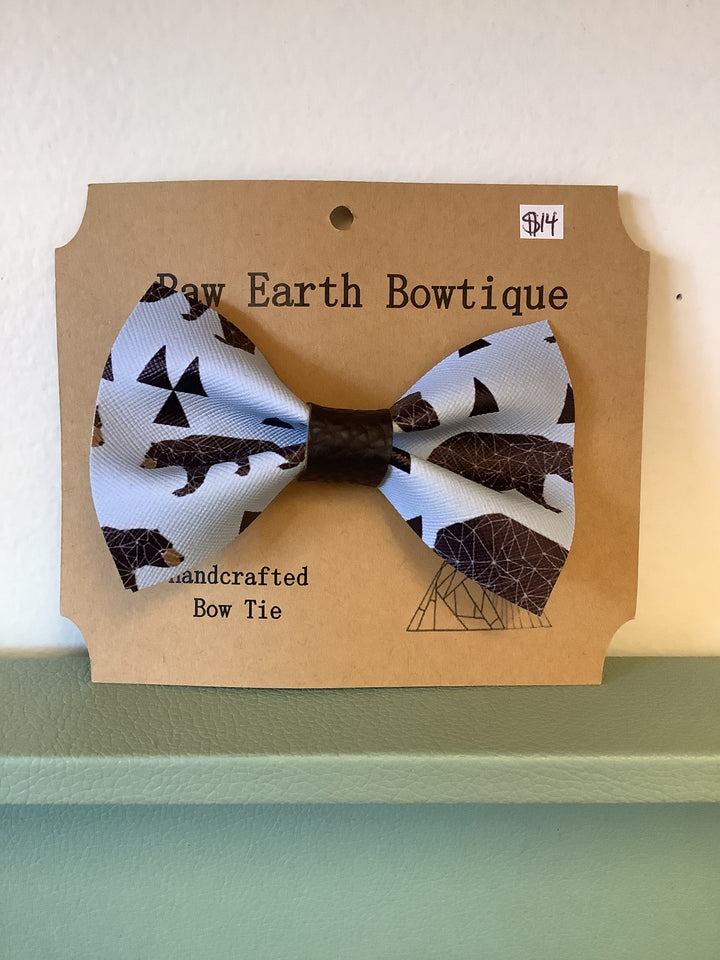 Raw Earth Bowtique Bear Bow Tie