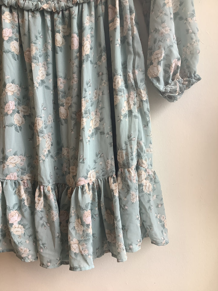 Sage Meadow Smocked Mini Dress