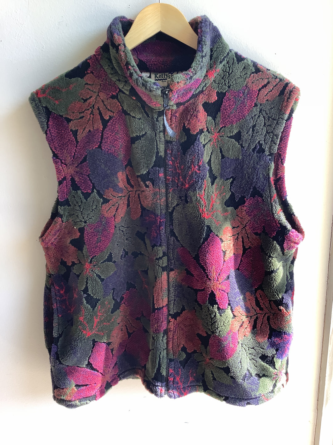 Kellysport Floral Fleece Vest- Made in Canada