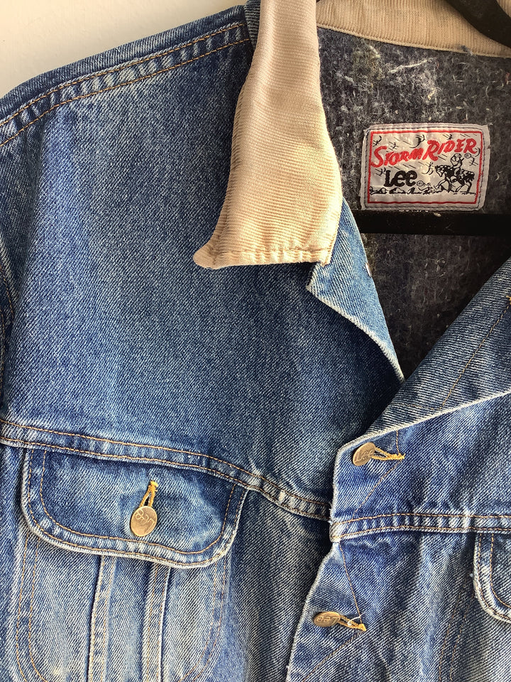 Vintage Lee Storm Blanket Lined Denim Jacket
