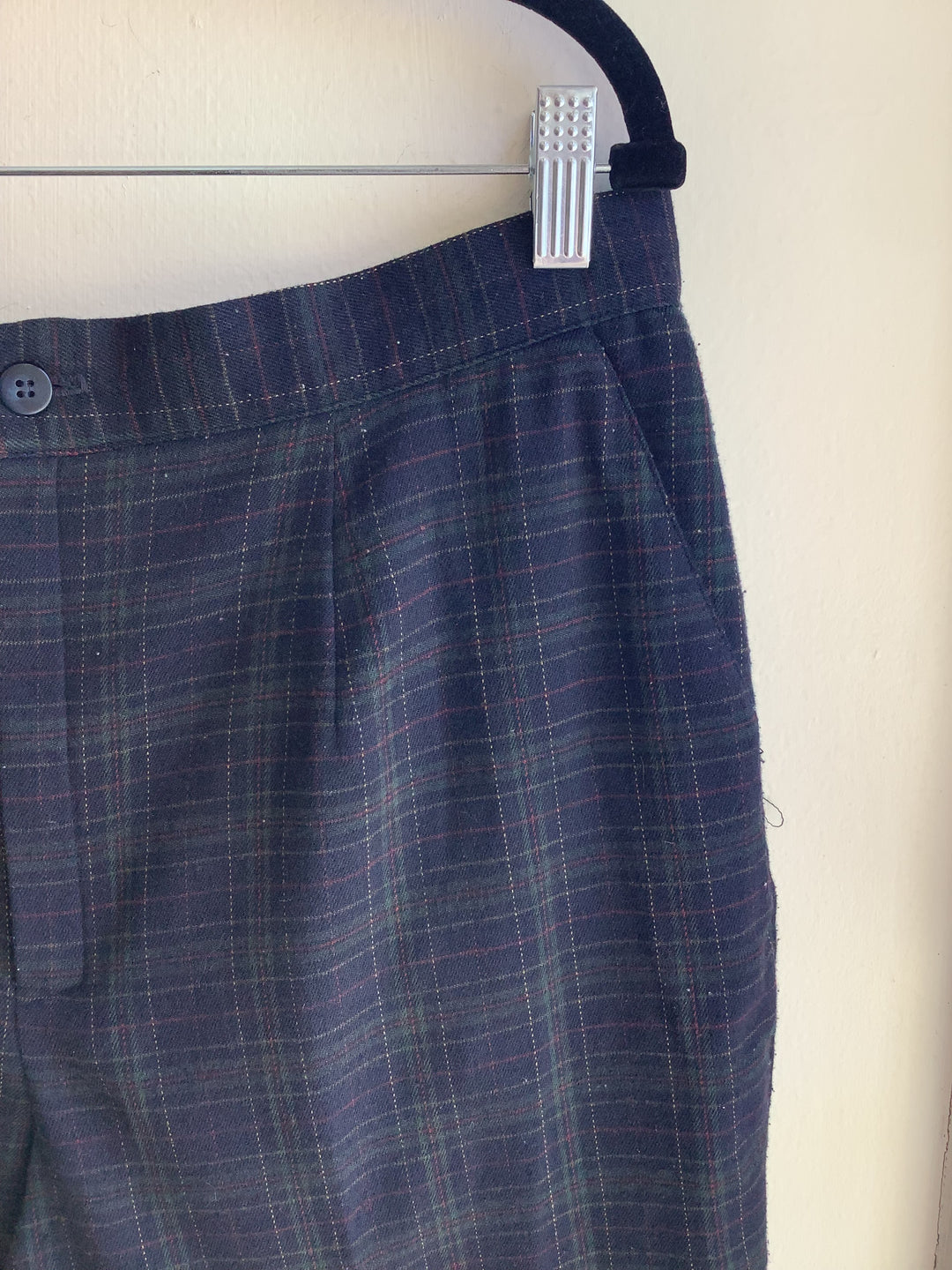 Vintage Fundamental Things Petite Plaid Trousers