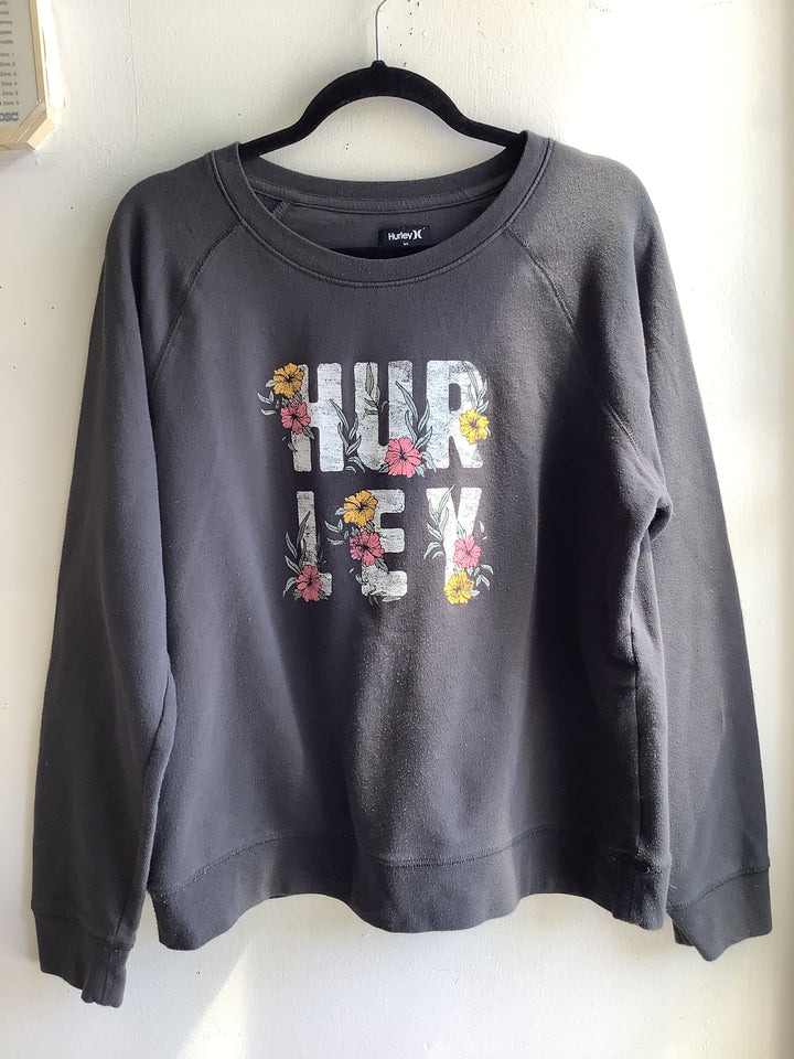 Hurley Floral Logo Crewneck